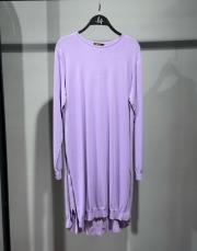 invee gömlek detaylı tunik lila