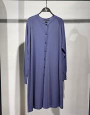 invee düğmeli uzun hırka indigo