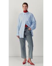 crop jean pantolon mavi