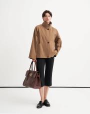 dik yaka bomber ceket camel 4