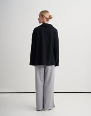 yüksek yaka interlok sweatshirt lacivert 2