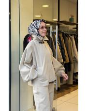 kahma trench jacket bej