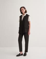 kruvaze yelek koyu kahve 2