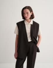 kruvaze yelek koyu kahve 4