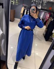 invee ters dikişli elbise saks