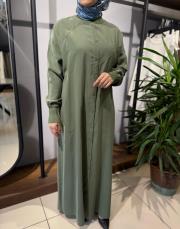 invee düğmeli kap haki